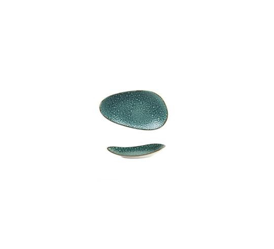 MOON TURQUOISE PLATO OVAL 21X12X3 cm