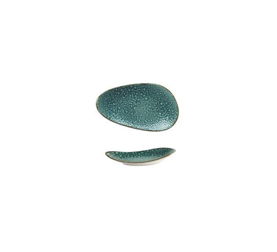 MOON TURQUOISE PLATO OVAL 26X15X3 cm