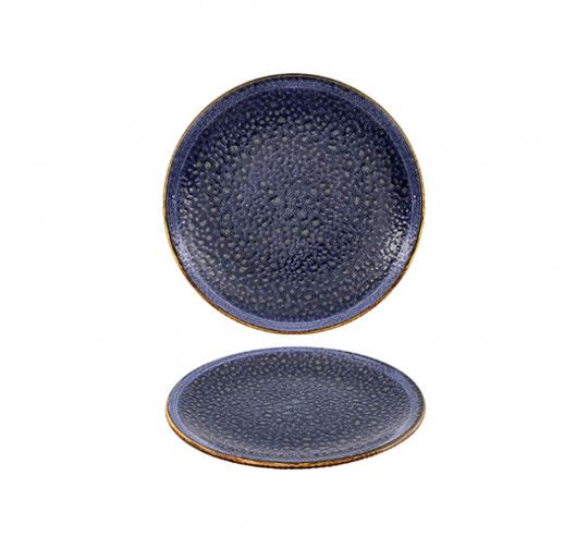 MOON BLUE 22 CM FLAT PLATE