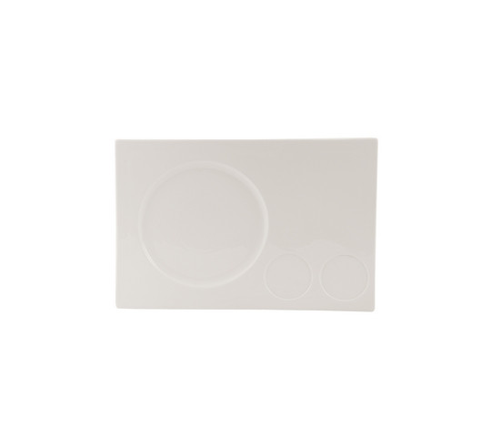 NOUBON 34X23 CM 2-SAUCE TASTING DISH