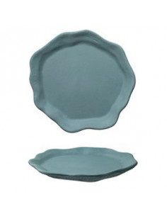 OYSTER AZUL  PLATO LLANO 27 cm