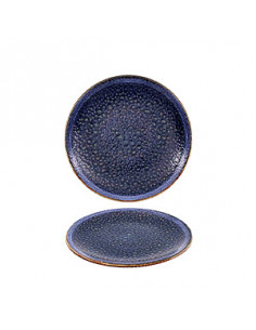 MOON BLUE 22 CM FLAT PLATE