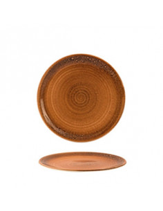 SPIRAL ORANGE 20 CM FLAT PLATE