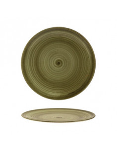 SPIRAL GREEN 26 CM FLAT PLATE