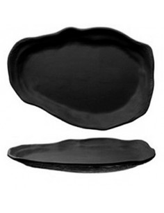 OYSTER GRAPHITE DISH 30X22