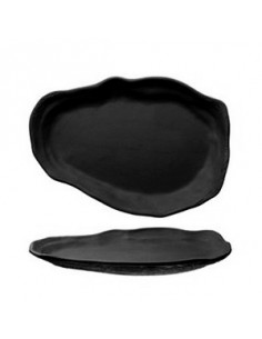 OYSTER GRAFITO DISH 23X15